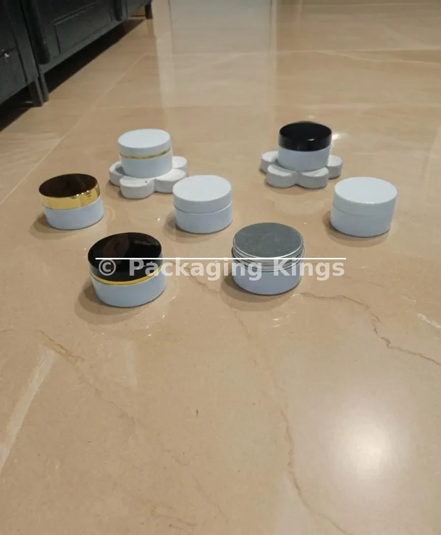 100g White PET Jars