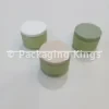 250g Green Soft-Touch HDPE Plastic Jars with Airtight Lids (5 Pack) – For Body Creams, Scrubs, & Hair Treatments