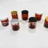 250g Tall Amber PET Plastic Jars with Gaskets (Amber UV-Protecting Cosmetic Packaging for Skincare & Creams)