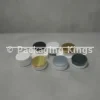 50g White PET Plastic Jars with Lids (5 Pack) – Solid White Cosmetic Containers with Gold, Silver, Black, or White Lid Options for Creams & Scrubs