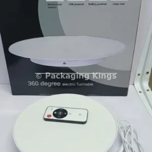 Small Digital Rotary Display Stand for Product Photography & Exhibitions – Motorized 360-Degree Rotating Turntable for Cosmetics, Jewelry, & Shoes