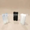 Empty Lip Balm Tubes with Push-Up Twist Mechanism (5 Pack) – Clear, White, & Black Plastic Containers for Balms & Tints