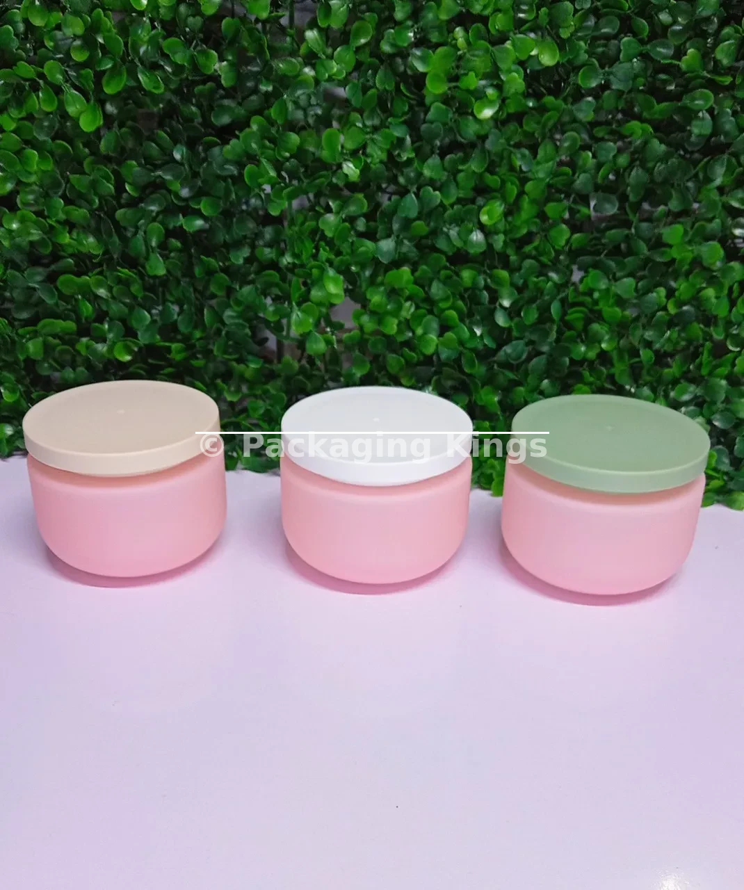 Pink Soft touch jars