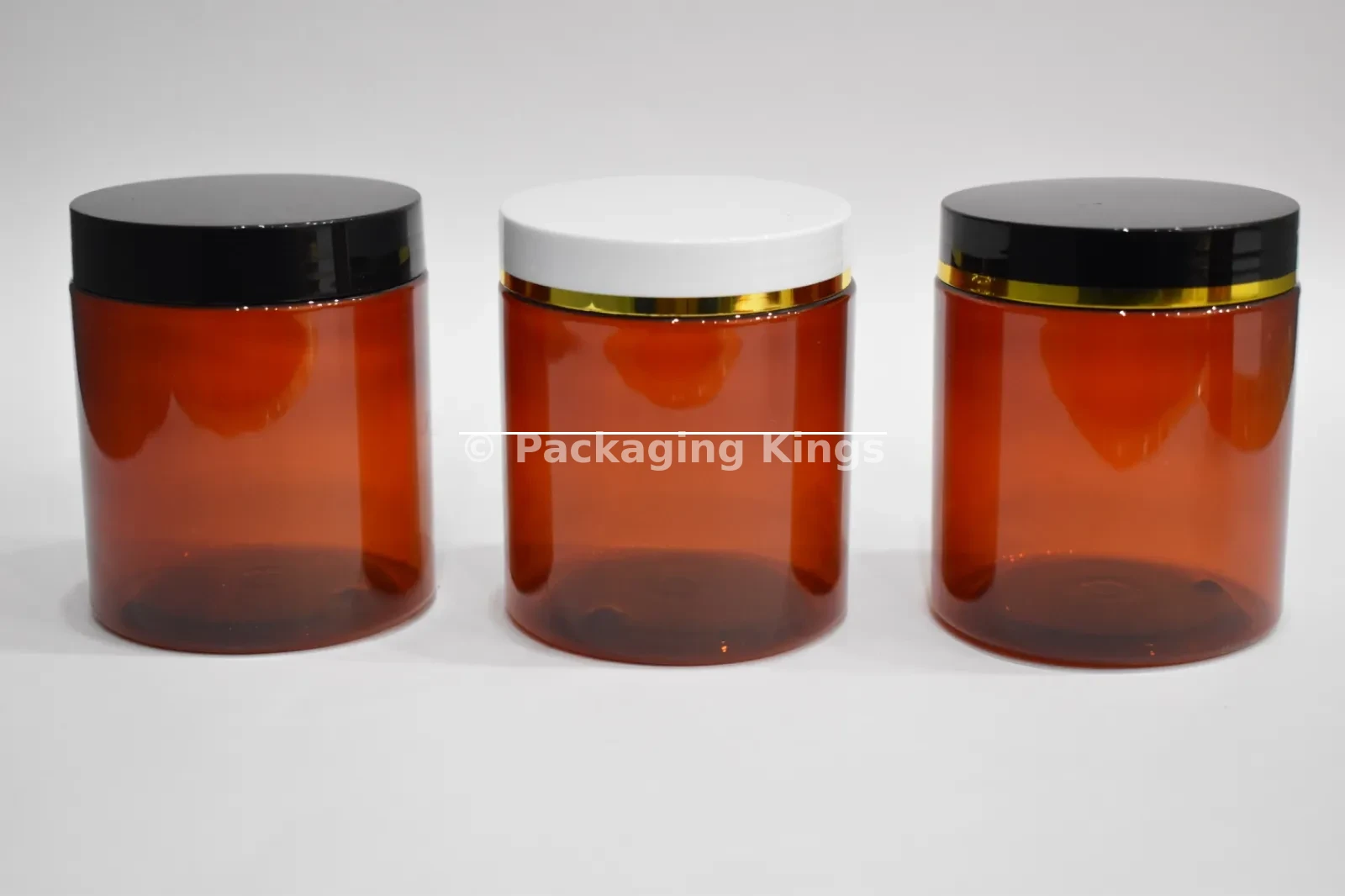 Tall Amber PET jar
