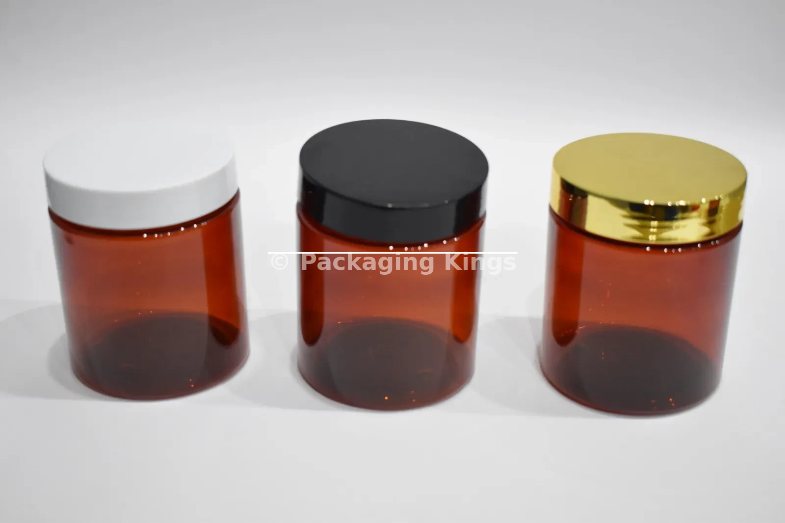Tall Amber PET jar1
